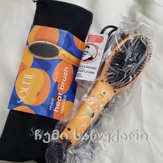 Soleil Hair Tools - Mini Heat Brush - Apricot/თმის ელექტრო სავარცხელი